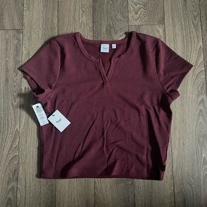 TNA waffle notch t shirt